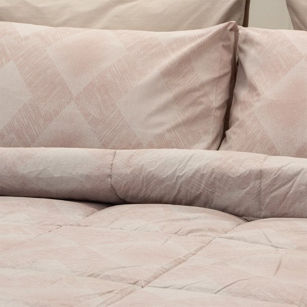 Κουβερλί Μονό Siroco Pink Lino Home