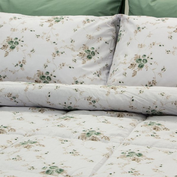 Πάπλωμα Υπέρδιπλο Rosalie Green Lino Home