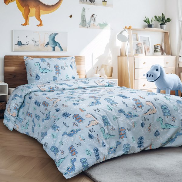 Πάπλωμα Μονό Didi Blue Lino Home