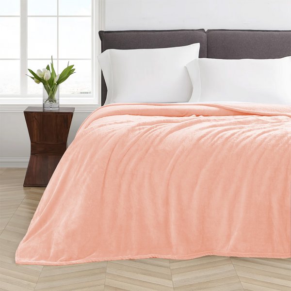 Κουβέρτα Βελουτέ Υπέρδιπλη Pello Old Pink Lino Home