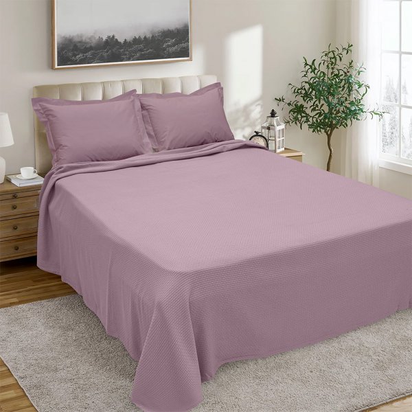 Κουβέρτα Πικέ Μονή Felicita Lilac Lino Home