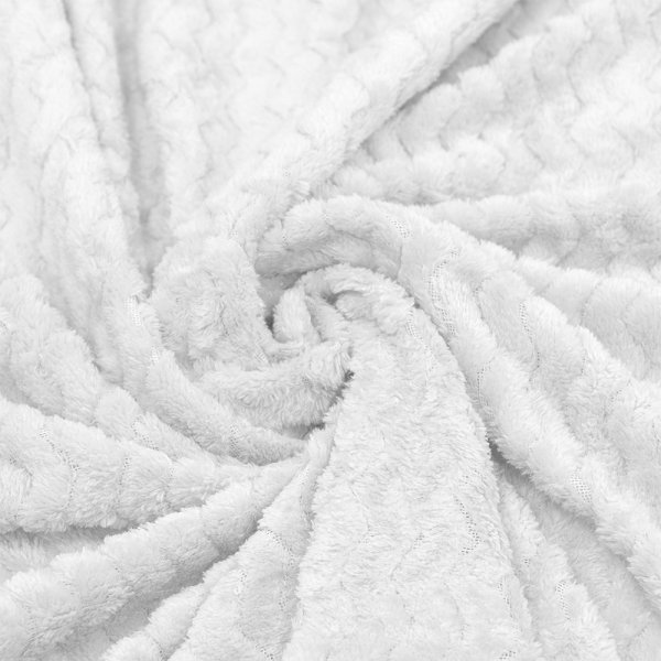 Κουβέρτα Fleece Μονή Pelusa White Lino Home