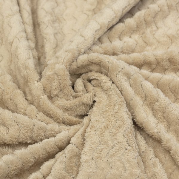 Κουβέρτα Fleece Μονή Pelusa Beige Lino Home