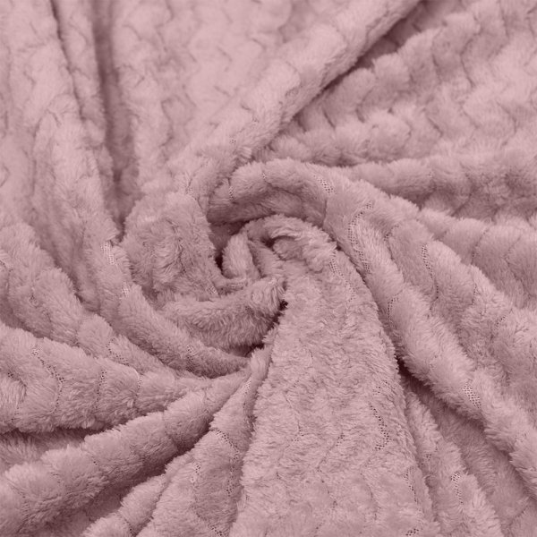 Κουβέρτα Fleece Μονή Pelusa Dark Pink Lino Home