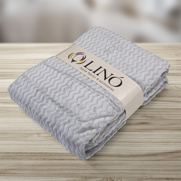 Κουβέρτα Fleece Υπέρδιπλη Pelusa Light Gray Lino Home