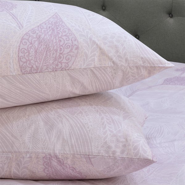 Σετ Σεντόνια Μονά Jacquard Mauve Lino Home