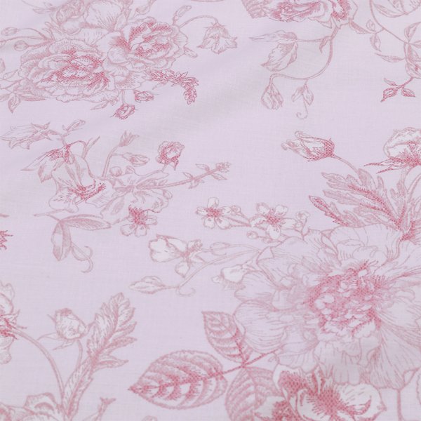 Σετ Σεντόνια Γίγας Ville Pink Lino Home