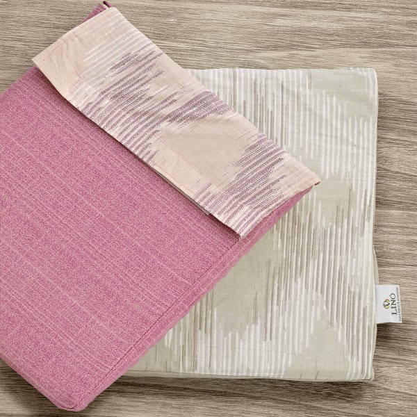 Σετ Σεντόνια Γίγας Domingo Pink Lino Home