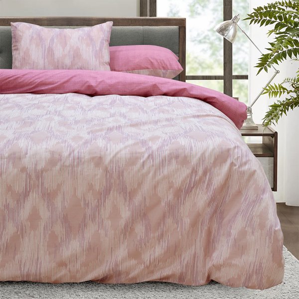 Σετ Σεντόνια Γίγας Domingo Pink Lino Home