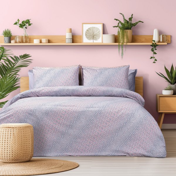 Σετ Σεντόνια Υπέρδιπλα Acrobaleno Lilac Lino Home