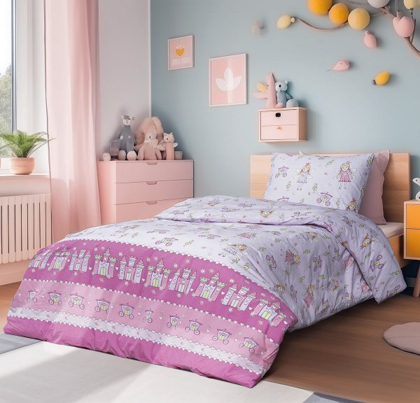 Σετ Σεντόνια Μονά Kastro Lilac Lino Home