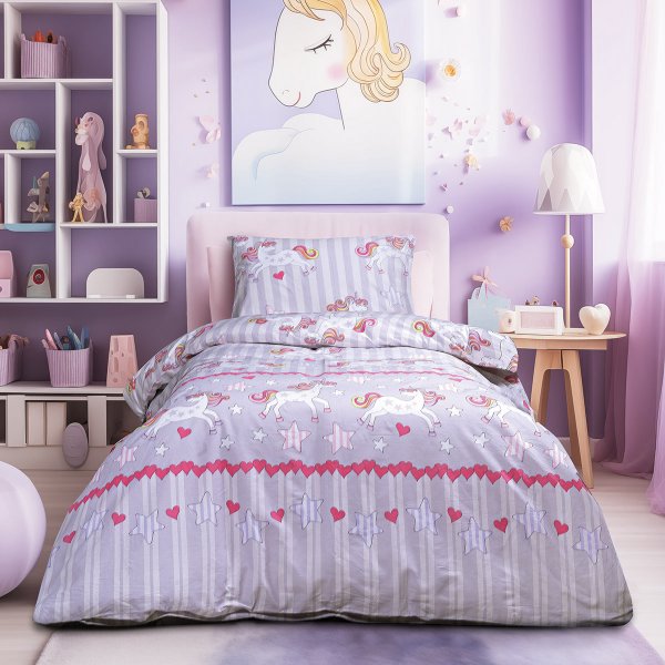 Σετ Σεντόνια Μονά Monokeros Lilac Lino Home