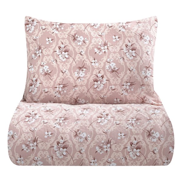 Σετ Σεντόνια Υπέρδιπλα Treasure Pink Lino Home