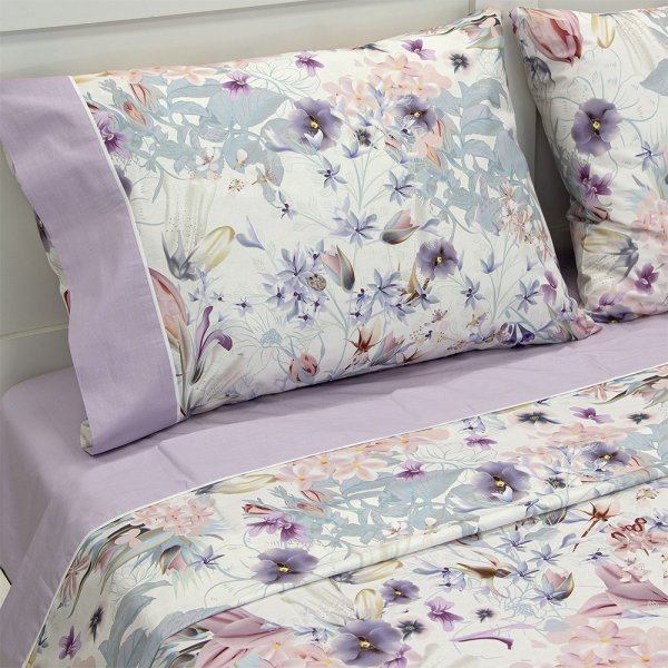 Σετ Σεντόνια Υπέρδιπλα Dreamcocoon Lilac Lino Home