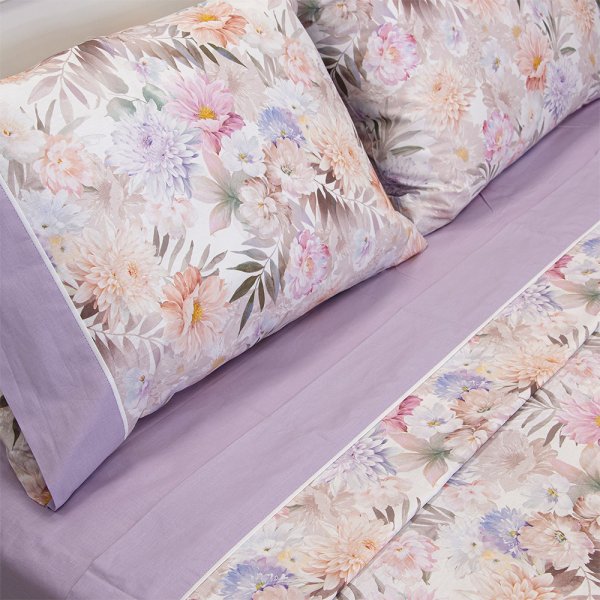 Σετ Σεντόνια Υπέρδιπλα Softhaven Lilac Lino Home