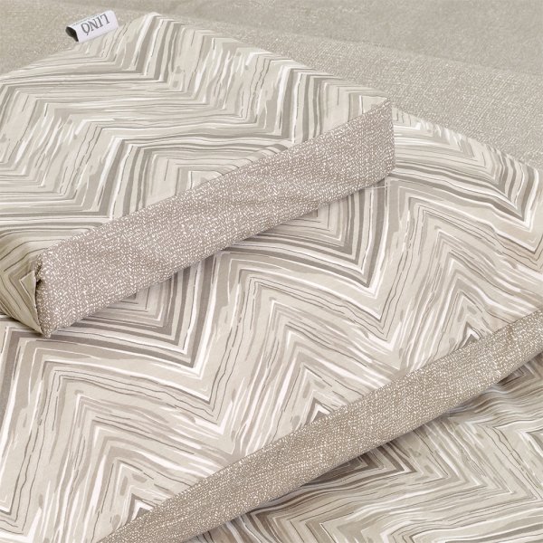 Σετ Παπλωματοθήκη Υπέρδιπλη Iconic Beige Lino Home