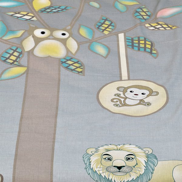 Πάπλωμα Κούνιας Bebe Elephant Tree Gray Lino Home