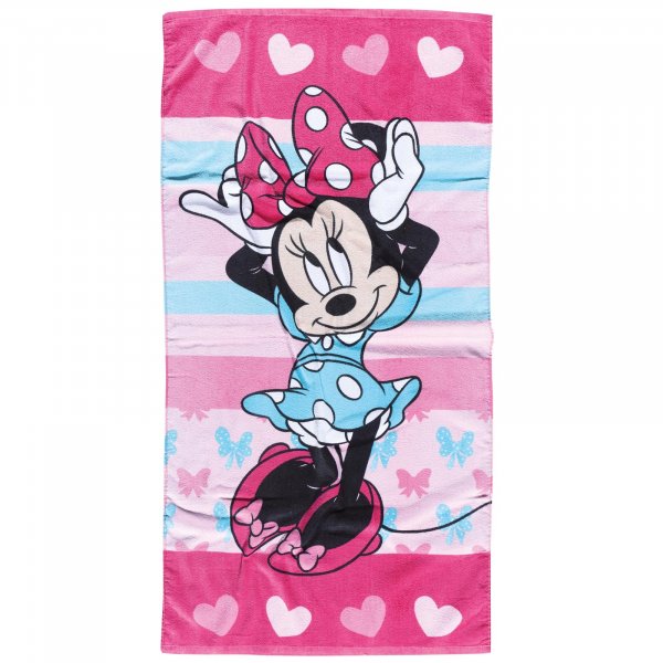 Παιδική Πετσέτα Θαλάσσης Minnie Hearts 5862 Das Kids