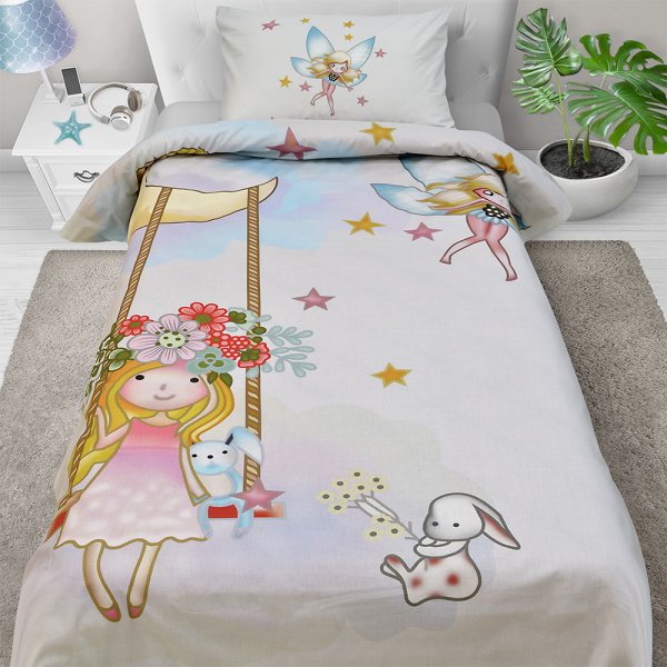 Σετ Σεντόνια Μονά Moon Swing Pink Lino Home