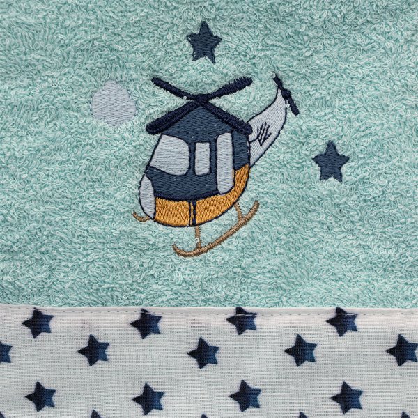 Σετ Πετσέτες Παιδικές (2τμχ) Helicopter Dark Blue Lino Home