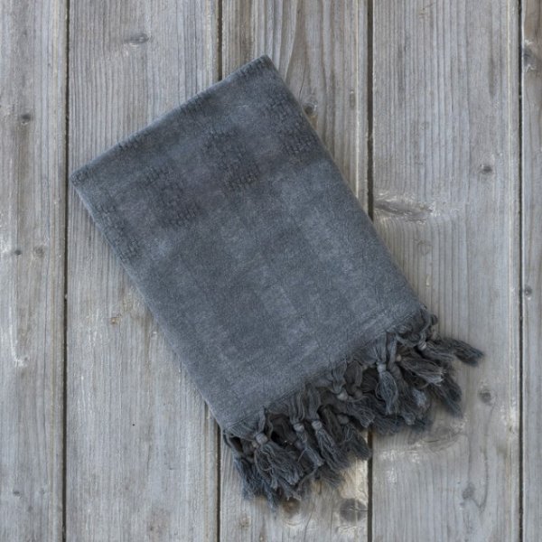 Πετσέτα/Παρεό Θαλάσσης Argos Dark Gray Nima Home