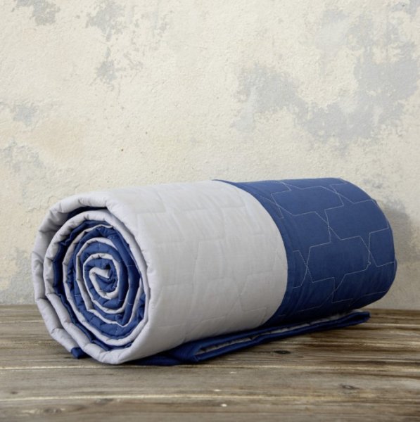 Κουβερλί Υπέρδιπλο Deploy Navy Blue/Earth Gray Nima Home