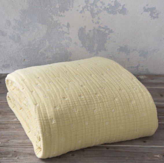 Κουβέρτα Πικέ Υπέρδιπλη Balmy Mustard Beige Nima Home