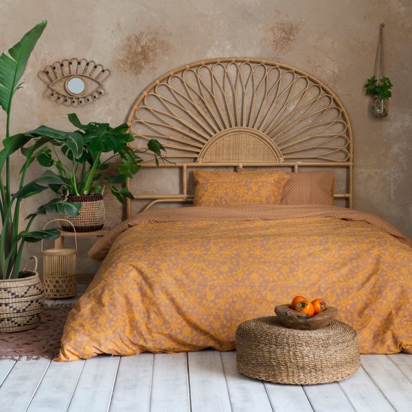 Κουβερλί Μονό Salma Deep Orange Nima Home