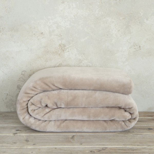 Κουβέρτα Βελουτέ Μονή Coperta Nude Nima Home