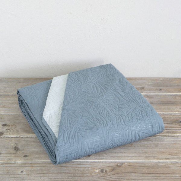 Κουβερλί Υπέρδιπλο Natara Light Gray / Gray Petrol Nima Home