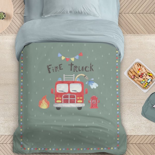 Πάπλωμα Μονό Fire Truck Nima Kids