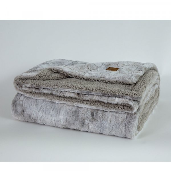 Κουβέρτα Fleece Μονή Cloud Light Gray Nima Home