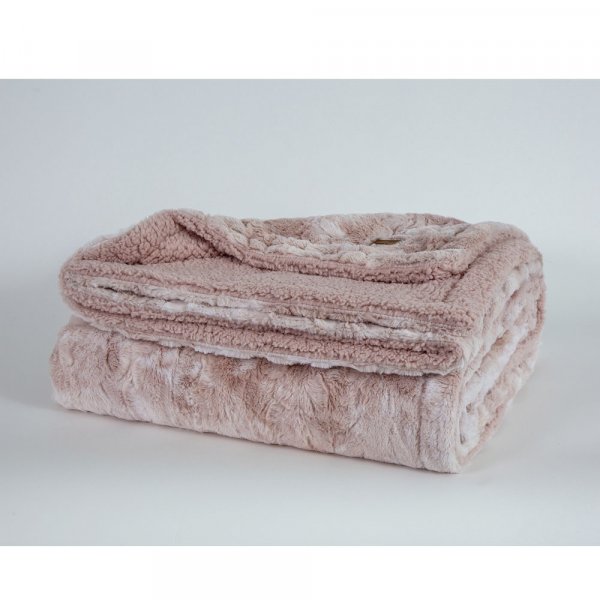 Κουβέρτα Fleece Μονή Cloud Nude Nima Home