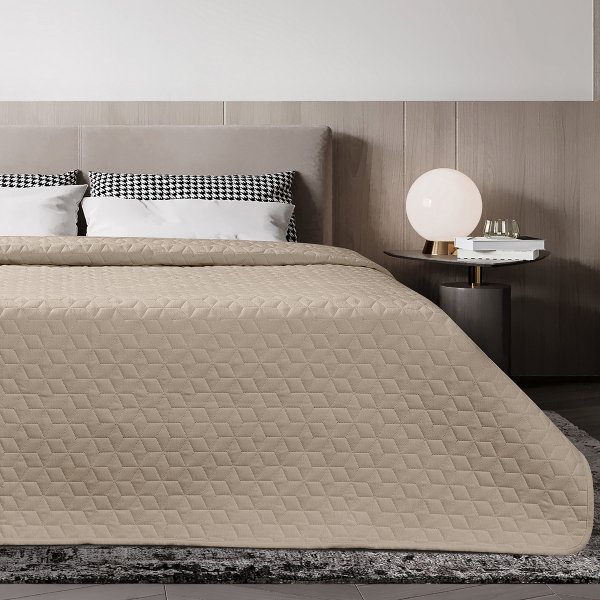 Κουβερλί Υπέρδιπλο Viva Beige Adam Home