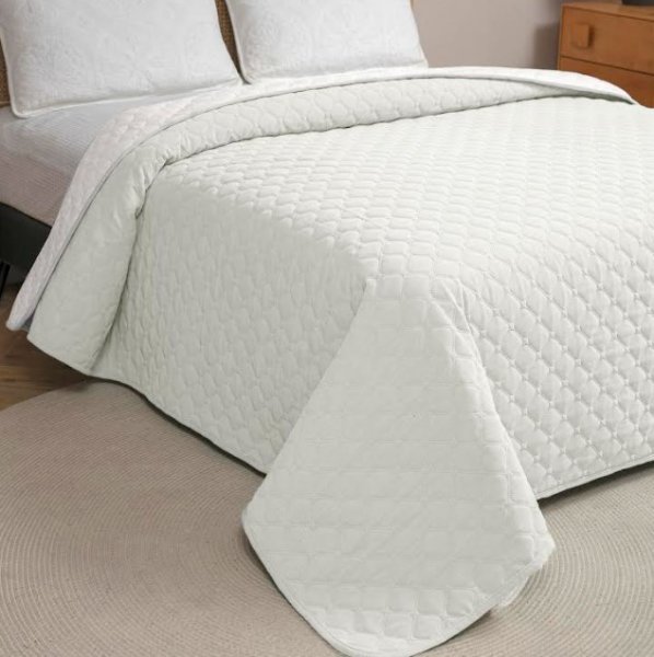 Κουβερλί Υπέρδιπλο Chenille Mistral Ivory Adam Home