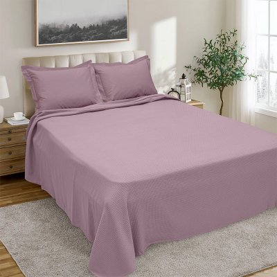 Κουβέρτα Πικέ Γίγας Felicita Lilac Lino Home