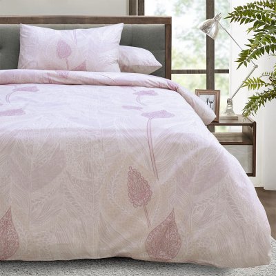 Σετ Σεντόνια Γίγας Jacquard Mauve Lino Home