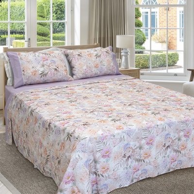 Σετ Σεντόνια Υπέρδιπλα Softhaven Lilac Lino Home