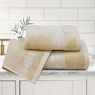 Σετ Πετσέτες Μπάνιου (3τμχ) Ervezes Beige Lino Home