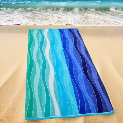 Πετσέτα Θαλάσσης Shades Of Wave Blue Lino Home
