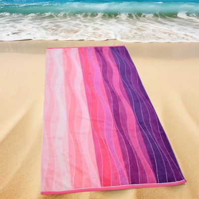 Πετσέτα Θαλάσσης Shades Of Wave Pink Lino Home