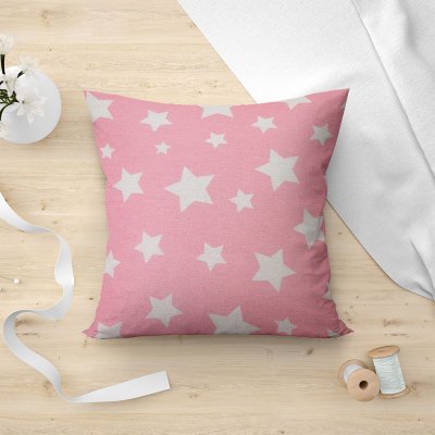 Διακοσμητική Μαξιλαροθήκη Stel 301 Pink Lino Home