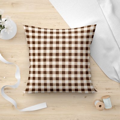 Διακοσμητική Μαξιλαροθήκη Menorca 901 Brown Lino Home