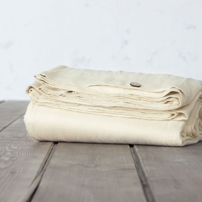 Παπλωματοθήκη Μονή Linen Beige Nima Home