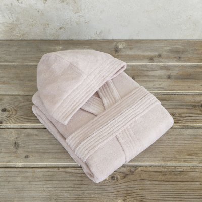 Μπουρνούζι Με Κουκούλα Zen Powder Pink Nima Home