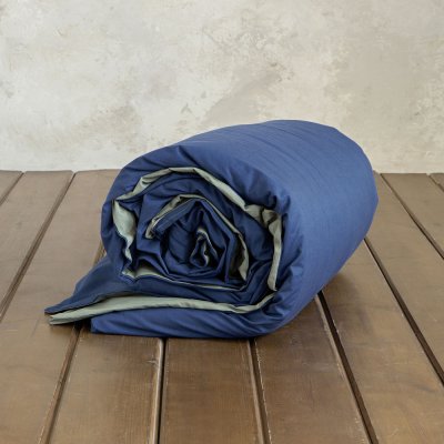 Παπλωματοθήκη Μονή Colors Rock Green / Dark Denim Nima Home