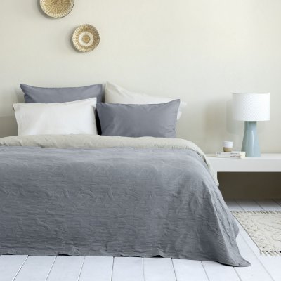 Κουβερλί Υπέρδιπλο Avana Oat Beige / Medium Gray Nima Home