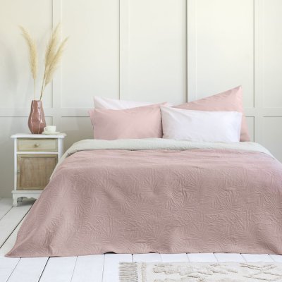 Κουβερλί Υπέρδιπλο Natara Light Beige / Rose Pink Nima Home