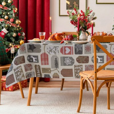 Χριστουγεννιάτικο Τραπεζομάντηλο (140x140) Winterlabels Lino Home