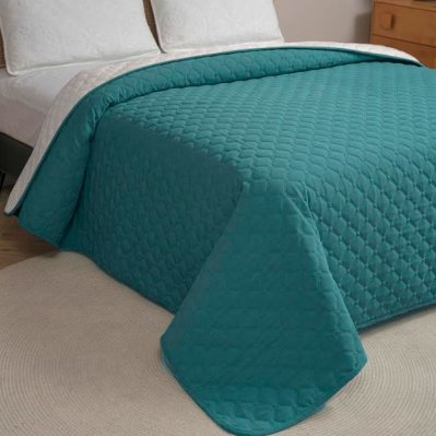 Κουβερλί Υπέρδιπλο Chenille Mistral Petrol Adam Home